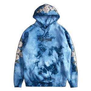 Civil Regime White Roses Marble Hoodie - Large